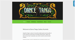 Desktop Screenshot of dancetango.com.au
