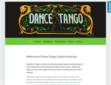 Tablet Screenshot of dancetango.com.au